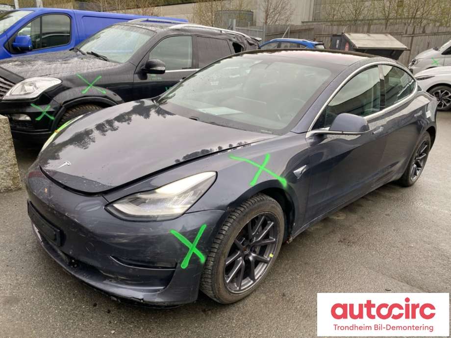 Tesla Model 3 2018-2023 (Fase 1) , Motorkode: 3D3|3D5, Girkassekode: TRINNLØS