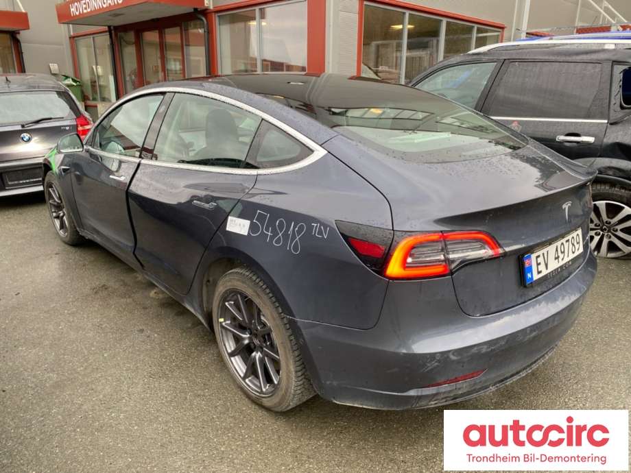 Tesla Model 3 2018-2023 (Fase 1) , Motorkode: 3D3|3D5, Girkassekode: TRINNLØS