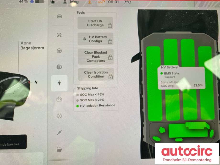 Tesla Model 3 2018-2023 (Fase 1) , Motorkode: 3D3|3D5, Girkassekode: TRINNLØS