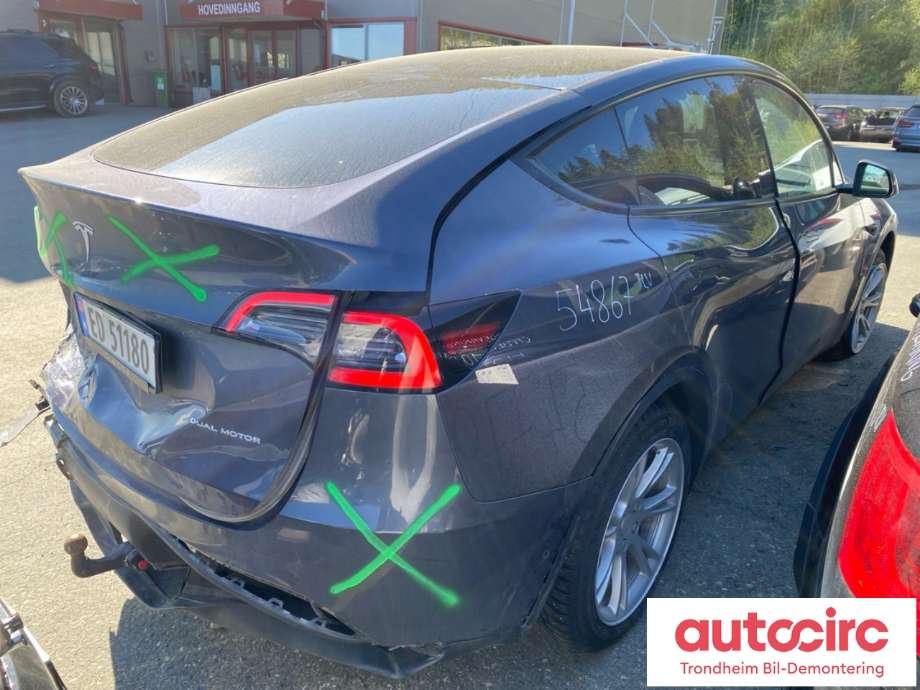 Tesla Model Y 2021-2024 (Type I) , Motorkode: 3DU, Girkassekode: TRINNLØS