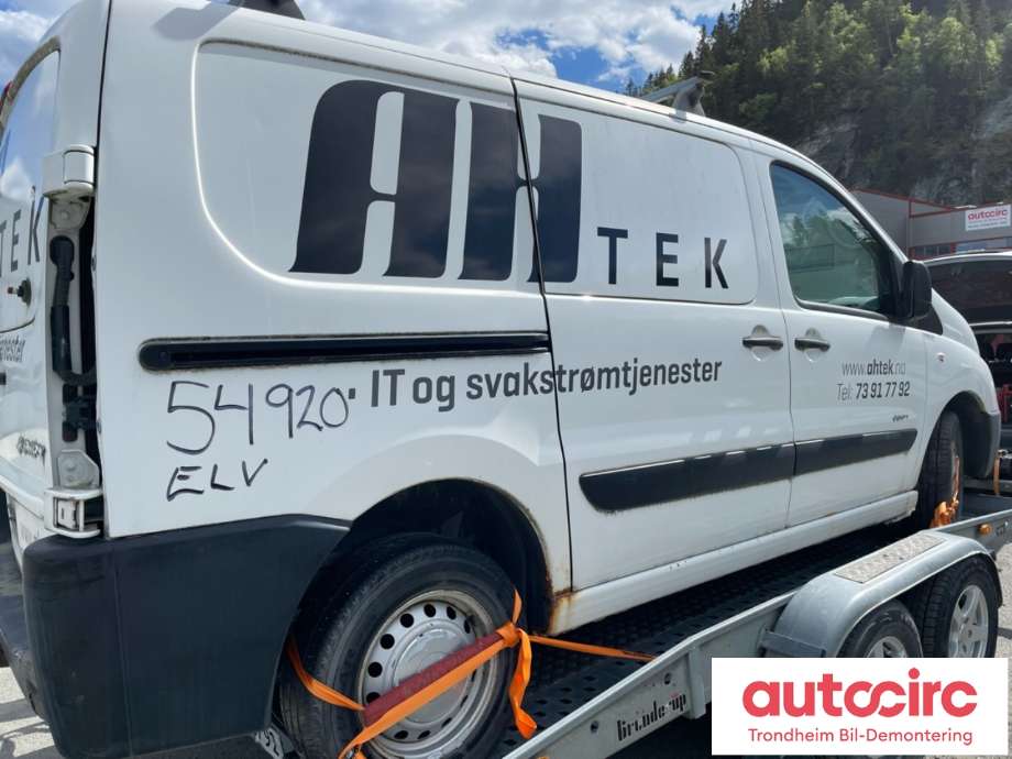 Citroën Jumpy 2007-2016 (Type II) , Motorkode: 9HU, Girkassekode: 