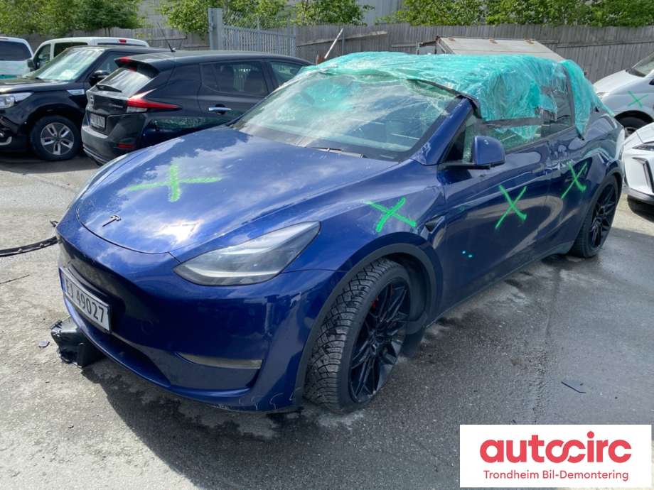 Tesla Model Y, 2024->> (Type II)  delebil , Motorkode: 3D3|4D1, Girkassekode: TRINNLØS