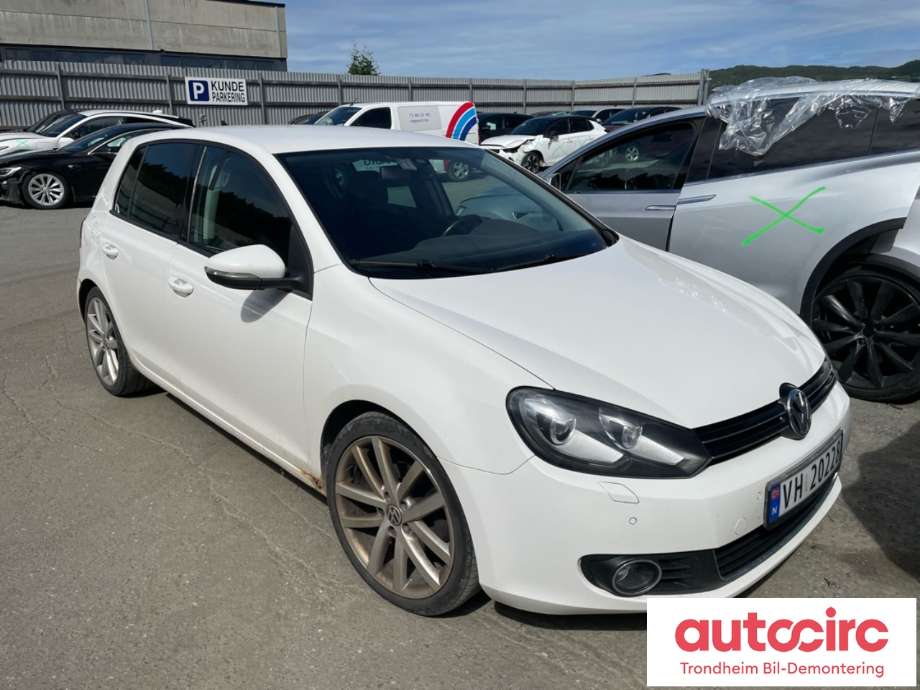 VW Golf VI 2008-2012 delebil , Motorkode: CAY, Girkassekode: