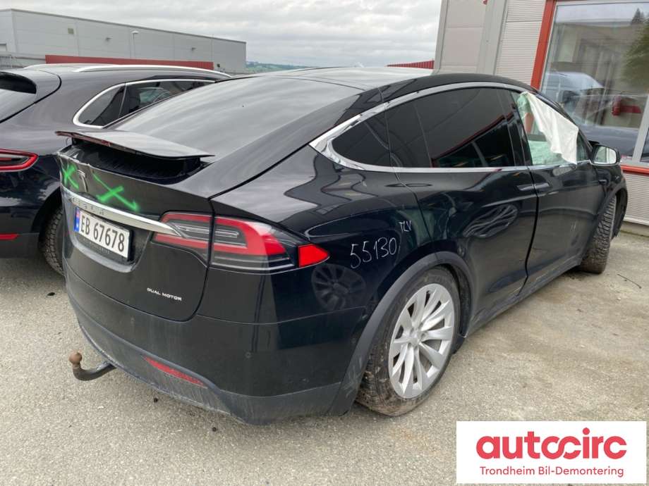 Tesla Model X 2016-->> delebil , Motorkode: 3D1|L2S, Girkassekode: TRINNLØS