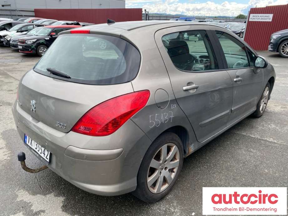 Peugeot 308 2007-2011 (Type I, Fase 1) , Motorkode: 9H01, Girkassekode: 223168