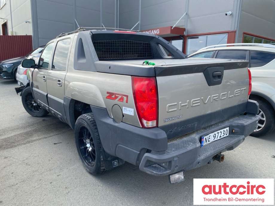 Chevrolet Avalanche 2002-2006 (Type I) , Motorkode: Y, Girkassekode: 
