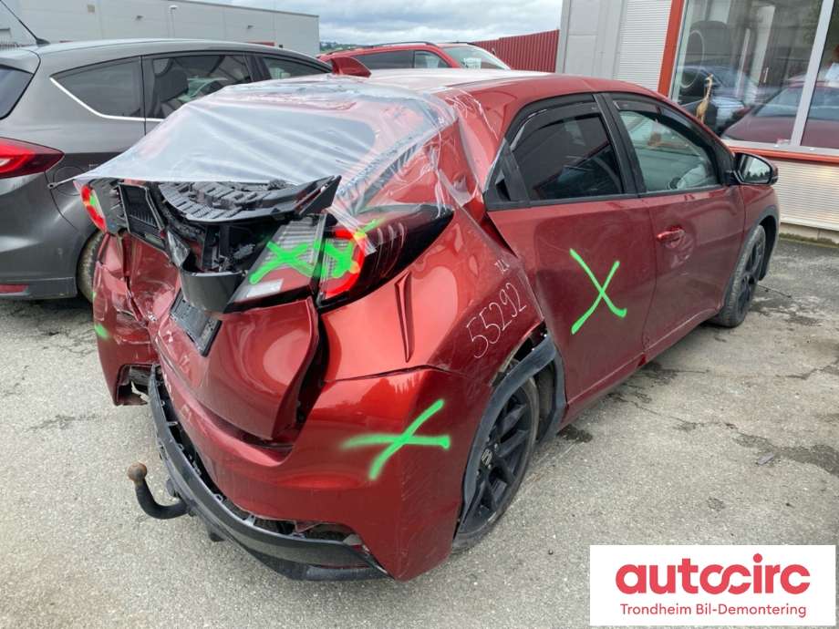 Honda Civic 2015-2017 (Type IX, Fase 2) delebil , Motorkode: R18Z4, Girkassekode: 2002092