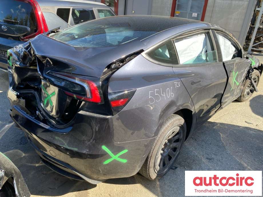 Tesla Model 3 2024-->> (Fase 2) , Motorkode: 3D7, Girkassekode: TRINNLØS