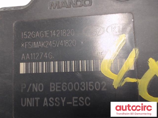 ABS sentral til Hyundai i40 2012-2017  (MANDO|58920-3Z510|589203Z510|BE6003I502)