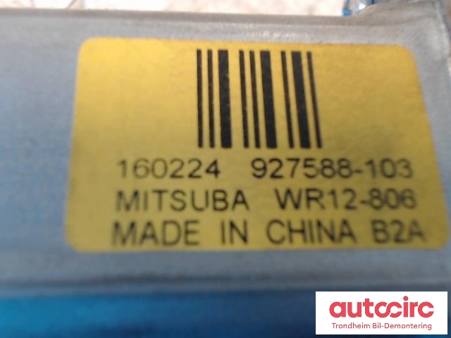 Ruteheis, kun motor, venstre foran til Volvo XC90 2015-2025 (Type II) (MITSUBA|31453355|927588-103|31440411)