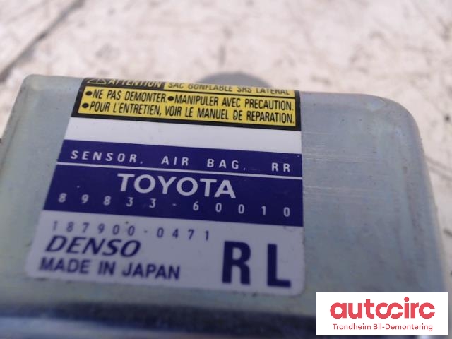 Airbag sensor venstre til Toyota Land Cruiser 120 2002-2009 (DENSO|8983360010|89833-60010|187900-0471)