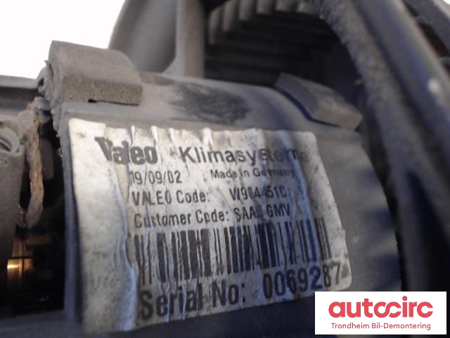 Varmeapparat motor til Saab 9-5 2001-2005 (Type I, Fase 2)  (VALEO|W964451C|)
