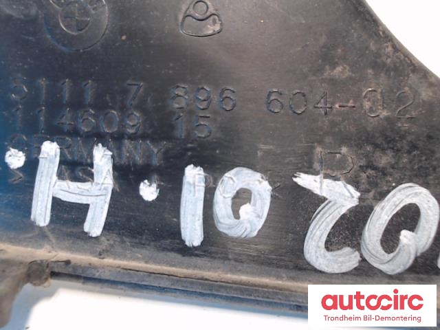 Deksel til BMW 5-Serie 2003-2010 (E60/E61) (E60/E61) (RUNDT TÅKELYKT HØYRE|7896604|51117896604|)