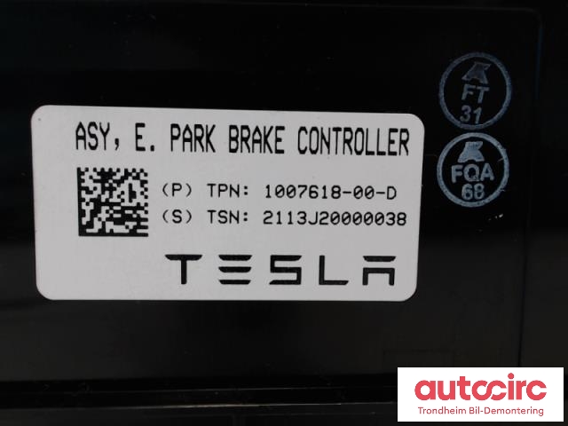 Sikkerhetsbelte bak høyre til Tesla Model S 2013-2016 (Fase 1)  (..|1018789-00-A|)