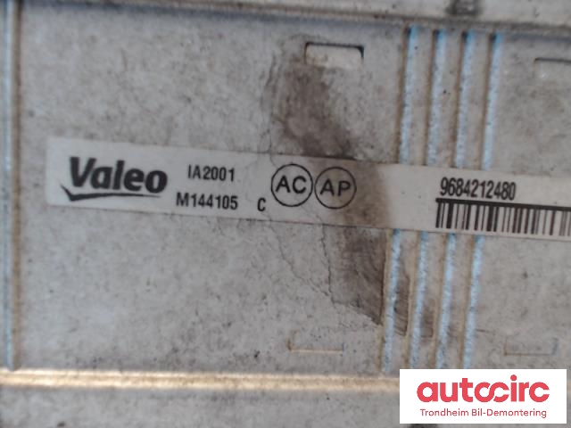 Intercooler til Citroën C4 2011-2017 (Type II)  (VALEO|M144105C|9684212480|0384N9)