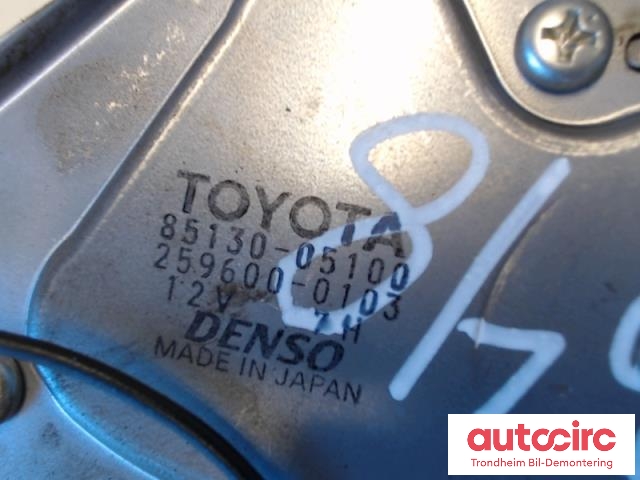 Viskermotor bakrute til Toyota Avensis 2003-2008 (Type II)  (DENSO|8513005100|85130-05100|259600-0103)