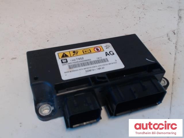 Styreenhet airbag hovedsensor til Opel Ampera 2012-2014 (Type I) (..|13585615|13589412|13587452)