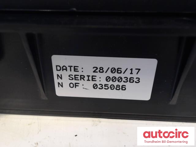 Instrumentpanel til Renault Zoe 2013-2019 (Fase 1) (MAGNETI MARELLI|248105950R|)