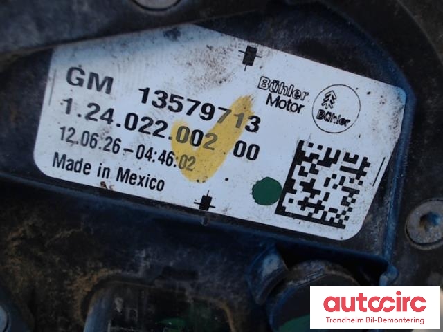 Vannpumpe elektrisk til Opel Ampera 2012-2014 (Type I)  (..|13579713|12402200200|13597901)