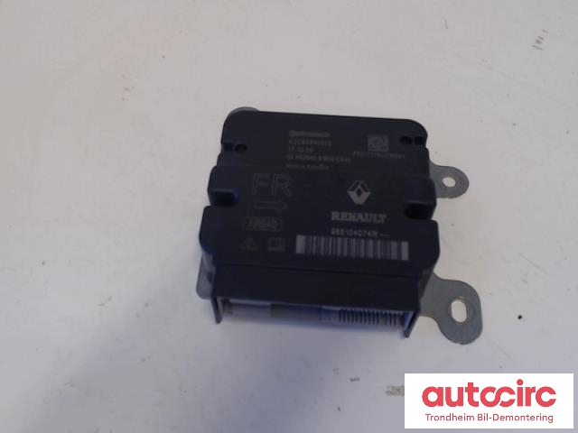 Styreenhet airbag hovedsensor til Renault Zoe, 2013-2019 (Fase 1)  (CONTINENTAL|985104074R)