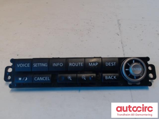 Bilstereo navigasjon betjeningspanel til Nissan X-Trail, 2002-2007 (T30) (T30) (..|28395EQ301)