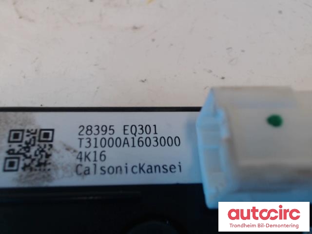 Bilstereo navigasjon betjeningspanel til Nissan X-Trail 2002-2007 (T30) (T30) (..|28395EQ301|T31000A1603000|)