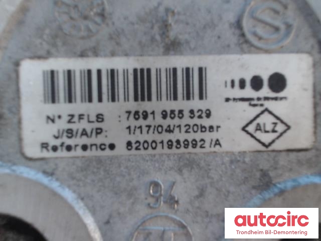Servo pumpe mekanisk til Nissan Interstar 2004-2010  (..|8200193992|8201183788|7591955329)