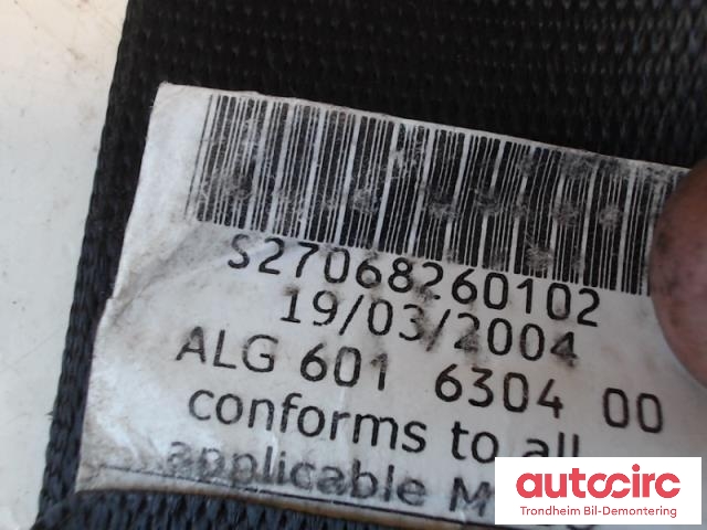 Sikkerhetsbelte foran høyre til BMW 5-Serie 2003-2010 (E60/E61) (E60/E61) (..|601630400|9110046|72119110046)