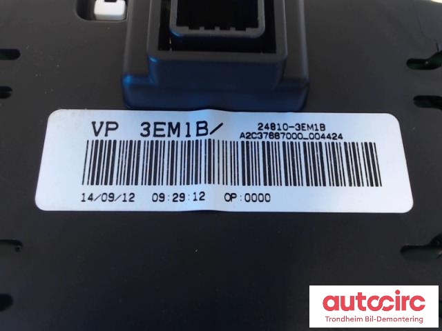 Instrument klokke til Nissan Leaf 2011-2017 (Type I)  (..|248103EM1B|A2C37667000|)