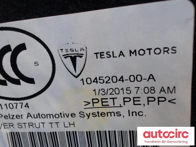 Bagasjerom diverse til Tesla Model S 2013-2016 (Fase 1)  (1045210-00-A|1045210-00-A|1045205-00-A|1045215-00-A)