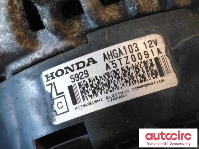 Dynamo til Honda Jazz 2015-2020 (Type III) (MITSUBISHI ELECTRIC|A5TZ0091A|AHGA103|)