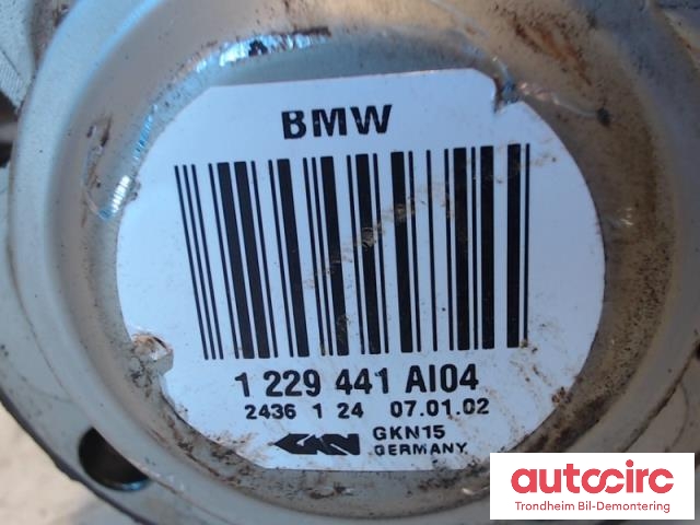 Drivaksel venstre bak, diesel/manuell til BMW 5-Serie 1996-2003 (E39) (E39) (..|1229441|1229449|33201229449)