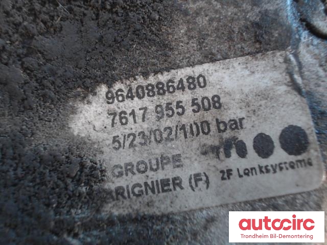 Servo pumpe mekanisk til Peugeot 607 2000-2004 (Fase 1)  (7617955508|7617955508|9640886480|)