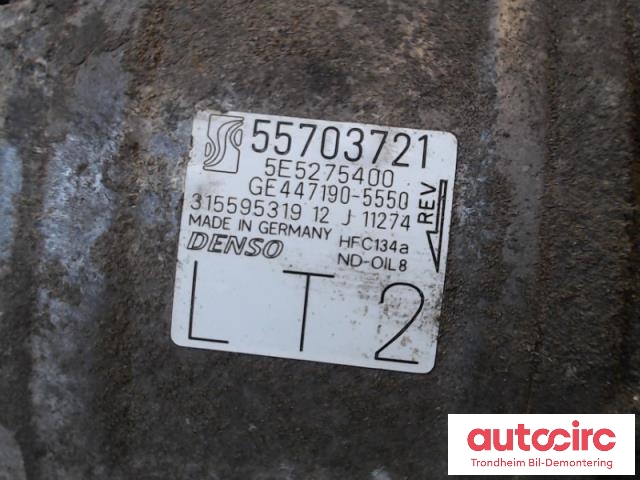 Aircondition kompressor til Opel Corsa D 2006-2014  (DENSO|55703721|GE447190-5550|95516233)