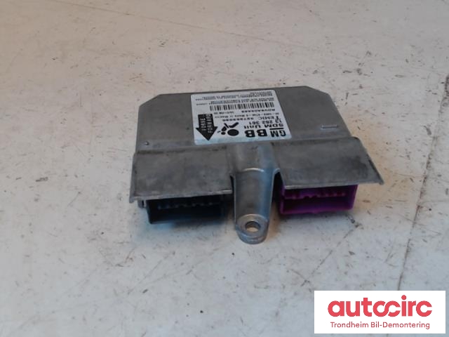 Styreenhet airbag hovedsensor til Opel Corsa D, 2006-2014 (..|13262361)