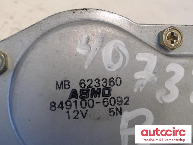 Viskermotor bakrute til Mitsubishi Pajero 1992-1999 (Type II)  (ASMO|MB623360|849100-6092|)