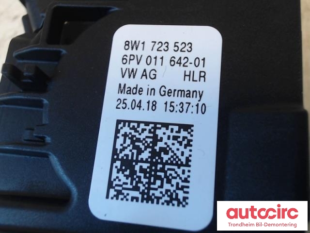Pedal gass til Audi A4, Allroad 2016-->> (Type II) (B9) (B9) (..|8W1723523|6PV011642-01|)