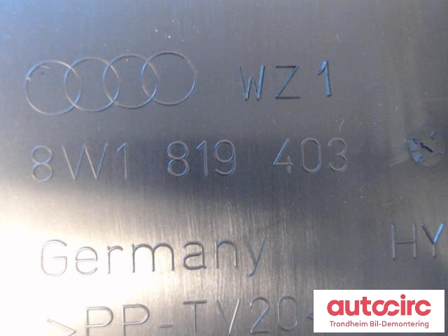 Deksel til Audi A4, Allroad 2016-->> (Type II) (B9) (B9) (..|8W1819403|8W1819403A|)