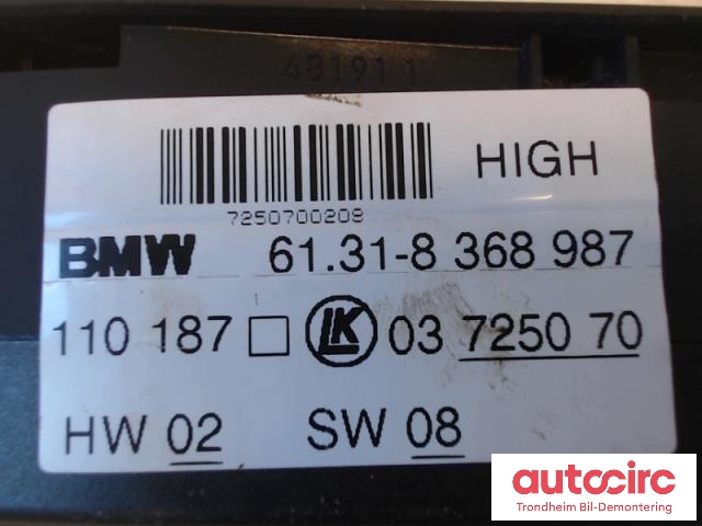 Bryter ruteheis førerdørspanel til BMW 7-Serie 1993-2001 (E38) (E38) (..|8368987|03725070|61319362762)