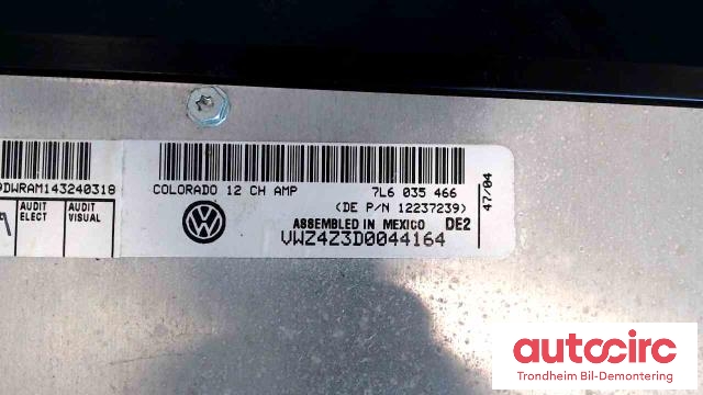 Bilstereo forsterker til VW Touareg 2003-2007 (Type I, Fase 1)  (..|7L035466|7L6035466|)