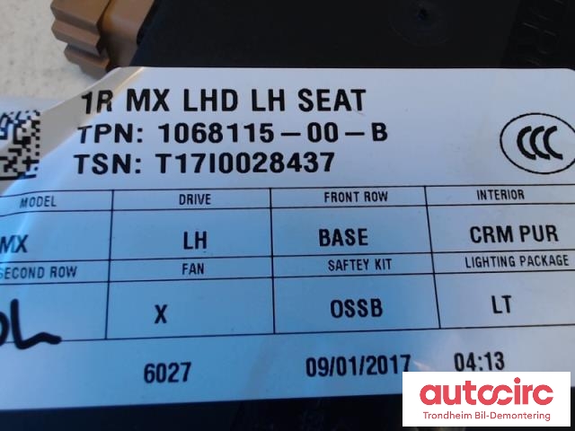 Styreenhet diverse til Tesla Model X 2016-->>  (1068115-00-B|1068115-00-B|)