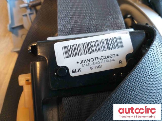 Sikkerhetsbelte foran høyre til Honda Civic 2006-2011 (Type VIII) (..|81450-SMG|81450-SMG-E11ZA|81450SMGE11ZA)