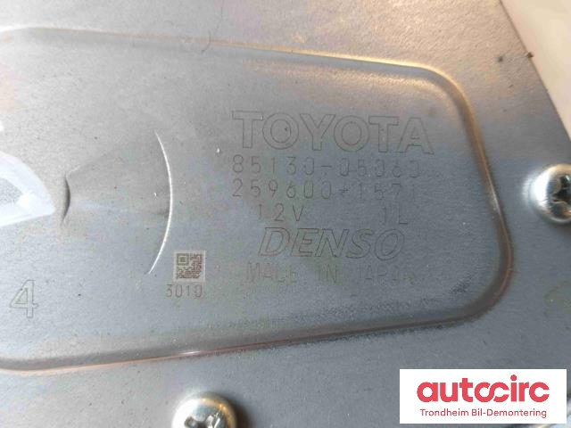 Viskermotor bakrute til Toyota Avensis 2009-2015 (Type III, Fase 1)  (DENSO|85130-05060|8513005060|259600-1571)