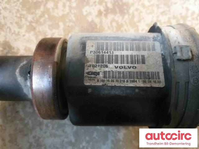 Drivaksel høyre foran, bensin/automat til Volvo V40 / S40 2000-2004 (Type I, Fase 2) (..|30614411|T021206|36050315)