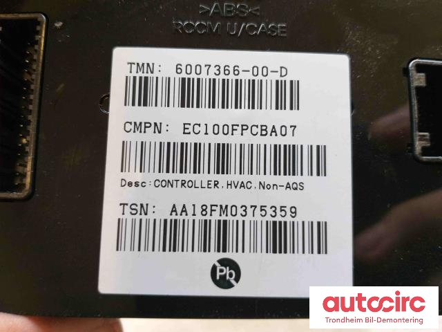 Styreenhet diverse til Tesla Model S 2016-2021 (Fase 2)  (6007366-00-D|6007366-00-D|)