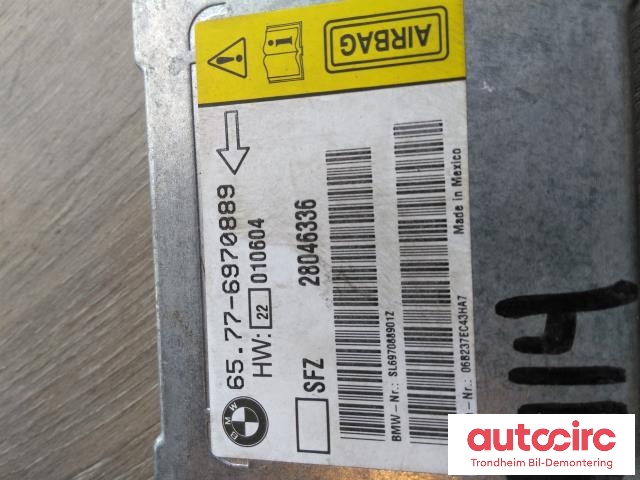 Styreenhet airbag hovedsensor til BMW 7-Serie 2000-2008 (E65/E66/E67/E88) (E65/E66/E67/E88) (..|6970889|28046336|65776970889)
