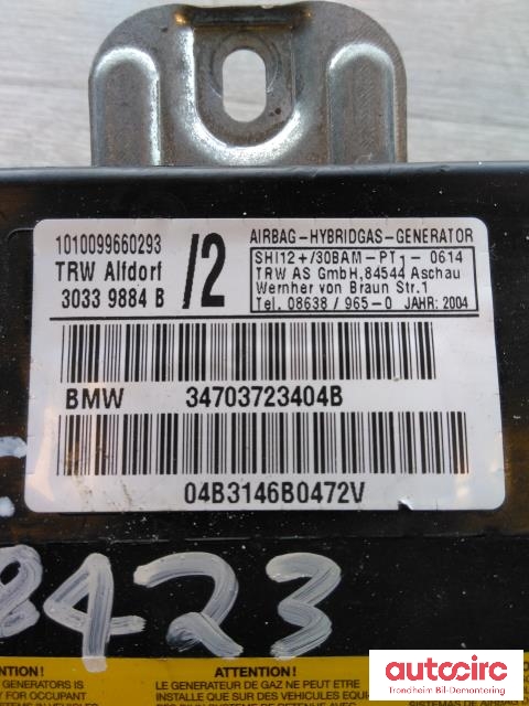 Airbag sidepute høyre til BMW X5 2000-2006 (E53) (E53) (TRW|34703723404|7037234|72127037234)