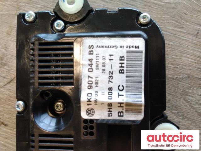 Varmeapparat betjening til VW Golf V, STV 2007-2010 (JETTA) (JETTA) (..|1K0907044BS|)