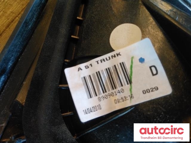 Baklykt høyre indre til Citroën C3 2010-2016 (Type II)  (VALEO|9685225480|89090140|6351JC)