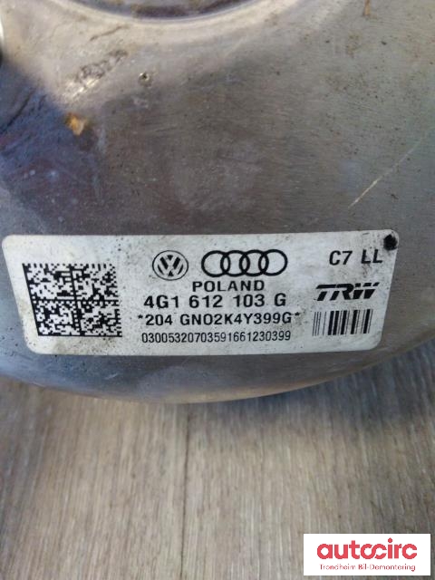 Bremsekraft-forsterker til Audi A6, Allroad 2012-2014 (Type III, Fase 1) (C7) (C7) (TRW|4G1612103G|8K0612107D|)